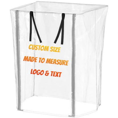 Custom Fit Clear Dust Cover Made to Measure Transparent Protection with Personalized Text or Logo for Furniture & Equipment (PVC transparente) - color: PVC transparente