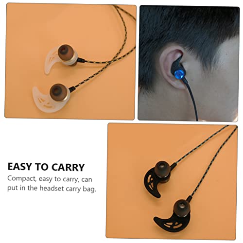 10pairs Silicone Earphone Clips Anti-Lost Ear Hooks for Sports Headphones Lightweight and Comfortable Ear Fins for Running Cycling and Fitness Activities