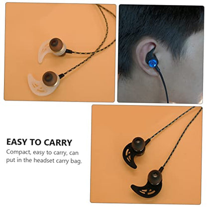 10pairs Silicone Earphone Clips Anti-Lost Ear Hooks for Sports Headphones Lightweight and Comfortable Ear Fins for Running Cycling and Fitness Activities