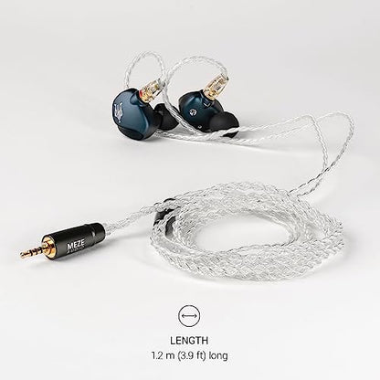 MEZE AUDIO | Rai Series MMCX Cable | Headphones HiFi Replacement 2.5mm Male to Dual MMCX Connector Plug | Silver Plated Upgrade Balanced 2.5mm Jack | Length 1.2m/3.9ft - size: 2.5 mm ( Balanced )