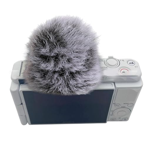 Upgrades Furry Wind Muff For ZV1 VLOG Mic Furry Windscreen Muff WindShield Long Lasts Performances Wind Cover Cloth