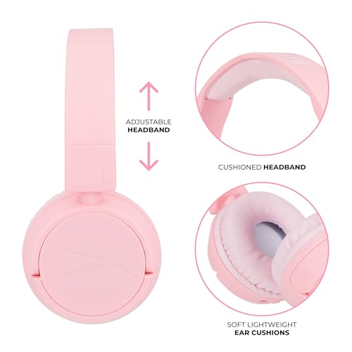Altec Lansing - Kids Bluetooth Headphones, Wireless Over Ear - color: Pink