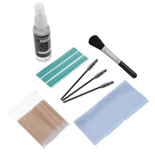 Angoily Headphone and Keyboard Cleaning Kit for Laptops and Phones Includes Headset Cleaning Brush and Microfiber Cloth for Electronics Maintenance