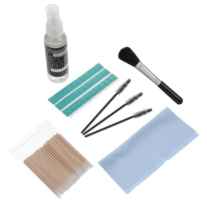 Angoily Headphone and Keyboard Cleaning Kit for Laptops and Phones Includes Headset Cleaning Brush and Microfiber Cloth for Electronics Maintenance