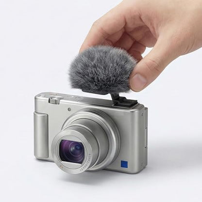 Secure Attachment Plush Cover for Hot Shoe Mount Ensuring Clear Voice Captures Outdoors Windproof Microphone Cover with Hot Shoe Mount Suitable - color: B