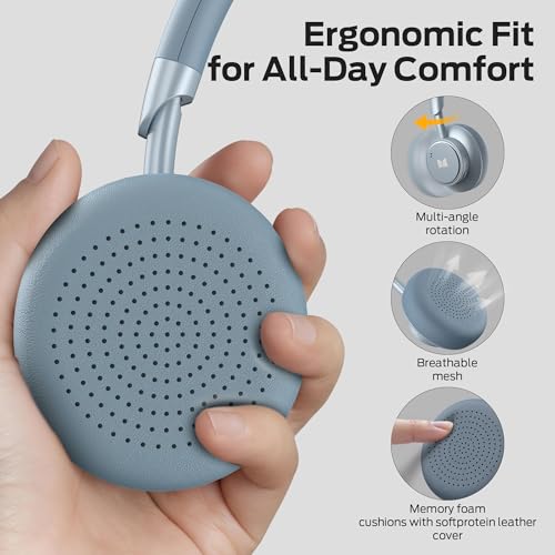 Monster N-Tune mini 02 Noise Cancelling Headphone, Over Ear Headphones Wireless Foldable Design, 50H Playtime Wireless Headphones, Bluetooth 6.0, Adjustable Lightweight and Comfortable for Travel