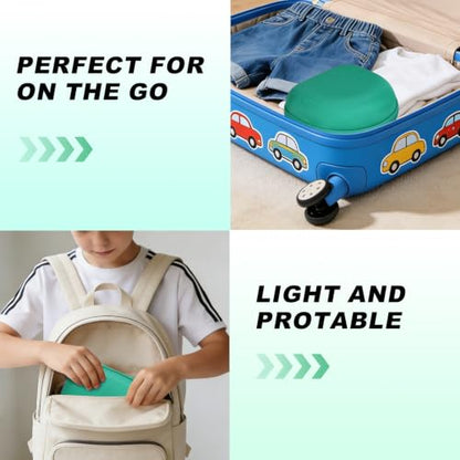 Kids Headphones Case for iClever/Candy Bila, Green(Case Only) | for iClever BTH12 HS19 BTH20 BTH22 BTH26 BTH18/Candy Bila/Acer/JBL Junior 320/MIDOLA/JoySpark/ADOOPE/EarFun Kid Headphone - color: Green