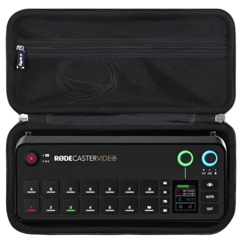 Case for RØDE RØDECaster Video Professional Video Switcher and Audio Interface - Travel Carrying Storage Bag (Black)