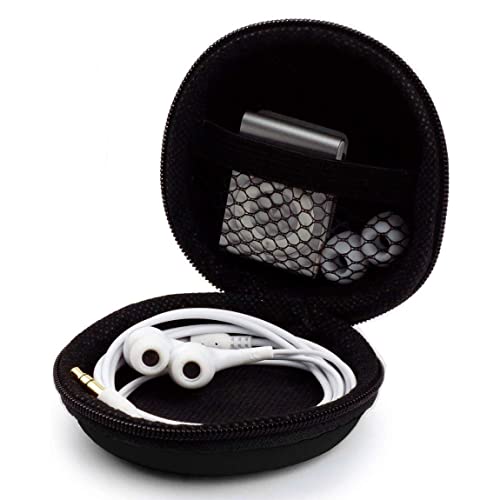 Earphone Case MAS CARNEY Headphone Earbud Hard Protective Carrying Case Bag - color: Purple, style: Round