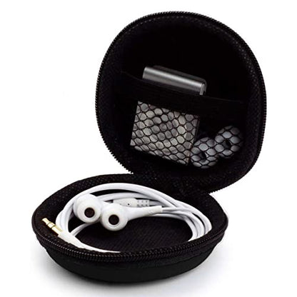 Earphone Case MAS CARNEY Headphone Earbud Hard Protective Carrying Case Bag - color: Purple, style: Round