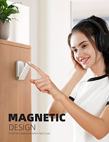 Lamicall Headphone Stand, Sticky Headset Hanger, Adhesive Headphone Holder | Headset Hook Mount Clip Under Desk, Earphone Clamp for Airpods Max, HyperX, Sennheiser, White - style: White - One Pack