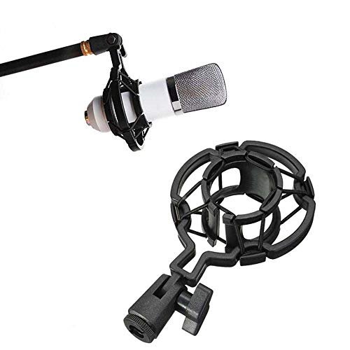 Universal Microphone Shock Mount, Mic Clip Holder for Diameter 47mm-53mm Mic Anti Vibration Adjustable High Isolation Shock Mount