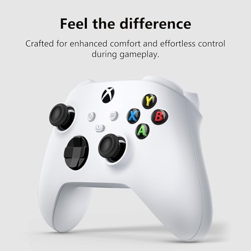 XBOX Wireless Gaming Controller | Robot White | Consoles, PCs, TVs, mobile, and more | Textured Grip | Wireless, Bluetooth, USB-C Connectivity - style: Robot White