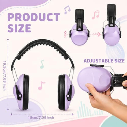 12 Pcs Kids Ear Protection Noise Cancelling Headphones Ear Muffs Bulk 27db Adult Noise Reduction Hearing Earmuff (Universal Fit (kids & Adults),Sweet Style) - size: Universal Fit (kids & Adults), style: Sweet Style