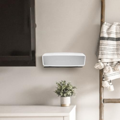 Wall Shelf Speaker Stand, Small Wall Holder Speaker Mount for Webcam, Cell Phones, Display Shelf Acrylic Floating Shelf (9-Inch (Black)) - color: Black