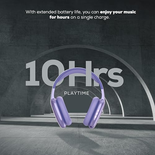 Gabba Goods Platinum Vibe Over-Ear Bluetooth Headphones - color: Lavender