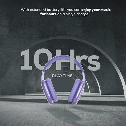 Gabba Goods Platinum Vibe Over-Ear Bluetooth Headphones - color: Lavender