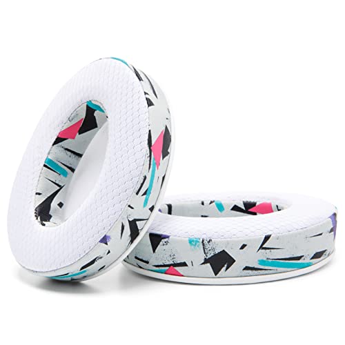WC Freeze - Cooling Gel Earpads for ATH M50X / SteelSeries Arctis/HyperX | Made by Wicked Cushions | Fits SteelSeries Arctis, ATH M50X, Turtle Beach Stealth & More. Cooler for Longer | 90's White - color: 90's White