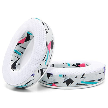 WC Freeze - Cooling Gel Earpads for ATH M50X / SteelSeries Arctis/HyperX | Made by Wicked Cushions | Fits SteelSeries Arctis, ATH M50X, Turtle Beach Stealth & More. Cooler for Longer | 90's White - color: 90's White