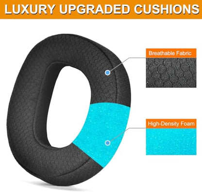 Defean Mesh Fabric Earpads for Turtle Beach Stealth 700 Gen 3 Headset | Replacement Stealth 700 Gen3 Ear Pads and MIC Foam, High-Density Noise Cancelling Foam - color: Mesh Fabric