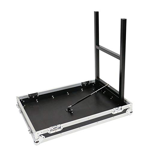 OSP Cases | ATA Road Case | 16-Space Amp Rack | 20" Deep | Standing Lid Table | RC16U-20SL - size: 16 Space, 20" Table