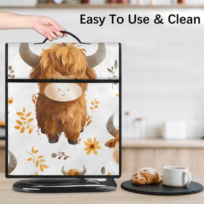 Kitchen Aid Mixer Cover Compatible with 6-8 Quarts, Cover for Ktchen Aid Stand Mixer, Kitchen Aid Dust Cover for Mixers, Kitchen Aid Bowl Lift Mixer Appliance Covers Highland cow - color: Highland cow