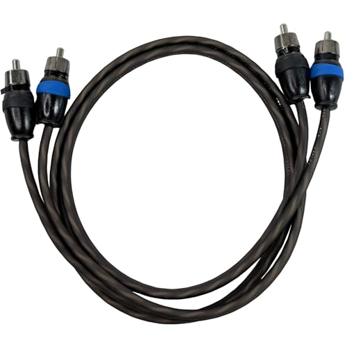 Sky High Car Audio 2 Channel Twisted 1.5 ft RCA Cables Coated 1.5' OFC 1 1/2 - size: 1.5 Feet