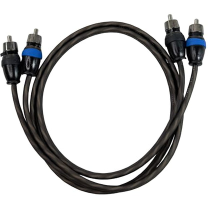 Sky High Car Audio 2 Channel Twisted 1.5 ft RCA Cables Coated 1.5' OFC 1 1/2 - size: 1.5 Feet