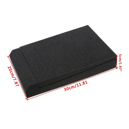 2 Pcs Sponge Studio Monitor Acoustic Isolation Foam Isolator Pads Sound Padding