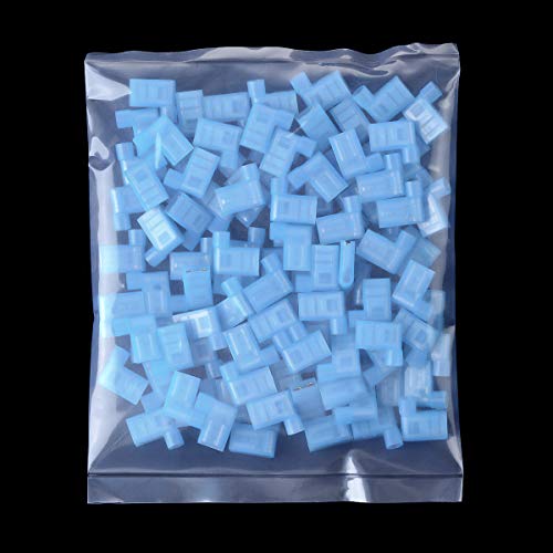 XHF 90 Degree 16-14 AWG Flag Shaped Right Angle Spade Connectors Terminals Nylon Fully Insulated Quick Crimp Wire Connectors 100 Pcs Blue - size: Blue 100PCS