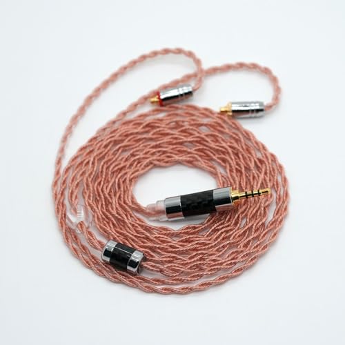 4Core Earphone Replacement Upgrade Cable Pure Copper MMCX Balanced Cable 2.5MM Detachable Audio Cable for TIN Audio T2 T4 UE900s SE215 SE425 BGVP Earphones - style: MMCX,2.5mm Plug