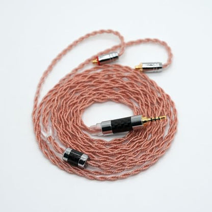 4Core Earphone Replacement Upgrade Cable Pure Copper MMCX Balanced Cable 2.5MM Detachable Audio Cable for TIN Audio T2 T4 UE900s SE215 SE425 BGVP Earphones - style: MMCX,2.5mm Plug