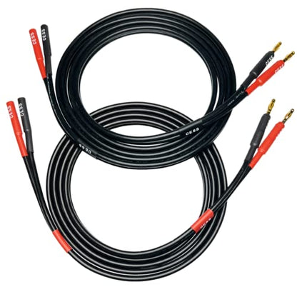 CNCESS Banana Male to Female Extension Cable, 6 ft, 2-Pack - size: 6 Feet