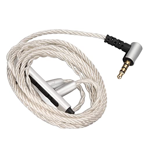 Earphone Wired Replacement Upgrade Cable,Silver Plated Copper 184 Core Headphone Upgrade Cable,Suitable for MMCX Interface Headphones SE846 SE535