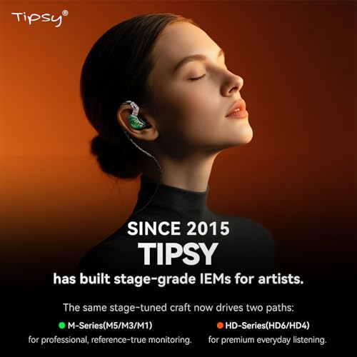 Tipsy IEM Ear Tips Set, 6 Pairs: Liquid Silicone, Skin‑Friendly Silicone, Memory Foam, Fits Tipsy M5/M3/M1/HD6/HD4 (C-L Size) - size: C-L Size