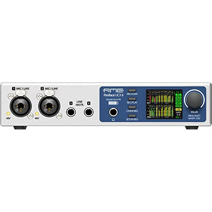 RME Fireface UCX II Desktop 20x20 USB Audio/MIDI Interface Bundle with Ferrofish Pulse8 AE 8x8 AD/DA Converter with ADAT