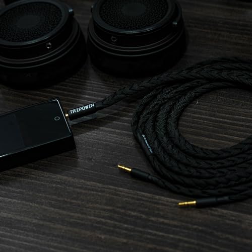 Linsoul Tripowin GranVia Upgraded OFC Headphone Replacement Cable - color: Black, size: 2m