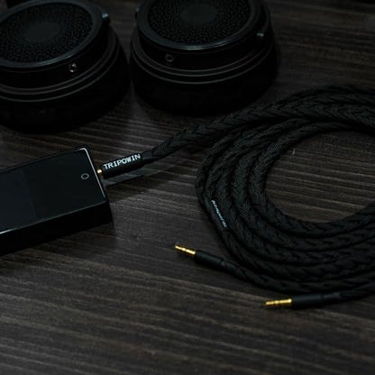 Linsoul Tripowin GranVia Upgraded OFC Headphone Replacement Cable - color: Black, size: 2m