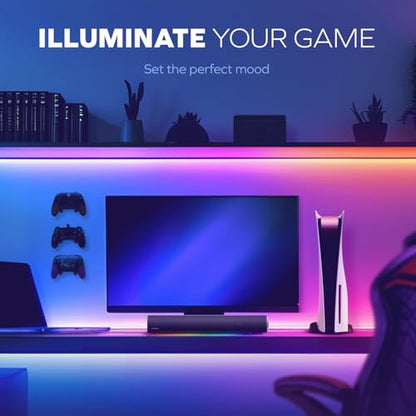 Sound Blaster GS5 Compact RGB Gaming Soundbar, For TV and PC, Black | RGB Gaming Soundbar, Bluetooth, USB-C, SuperWide, Desktop Audio, TV, PC, Immersive Sound