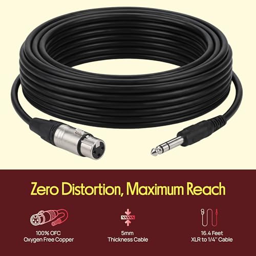 Professional Handheld Dynamic Microphone Kit - Unidirectional Vocal Wired Microphone w/Carry Bag, Metal Mic Stand, Holder/Clip & 16.4ft XLR Audio Cable to 1/4'' Audio Connection - Pyle PDMIC88ST - color: Black
