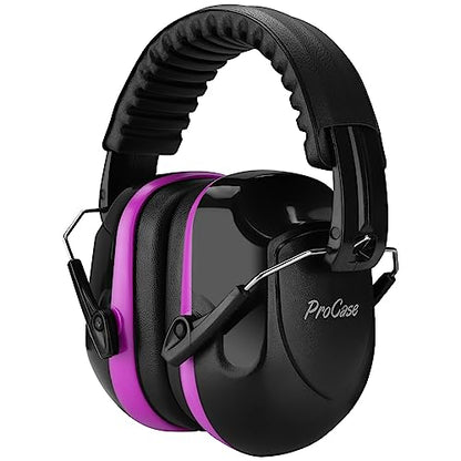 ProCase NRR 28dB Noise Reduction Ear Muffs, Foldable Adjustable Noise Cancelling Headphones - color: 1 - Purple
