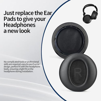 Headphones Replacement Ear Pads for Wyze Noise Cancelling Over Ear Headphones Ear Cushions Cover Repair Part (Black) - color: Black