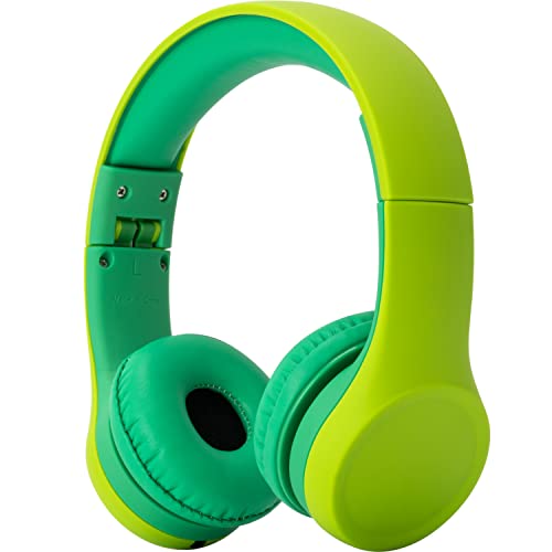 Snug Play+ Kids Headphones with Volume Limiting for Toddlers (Boys/Girls) - Green, Adult - color: Green, size: One Size