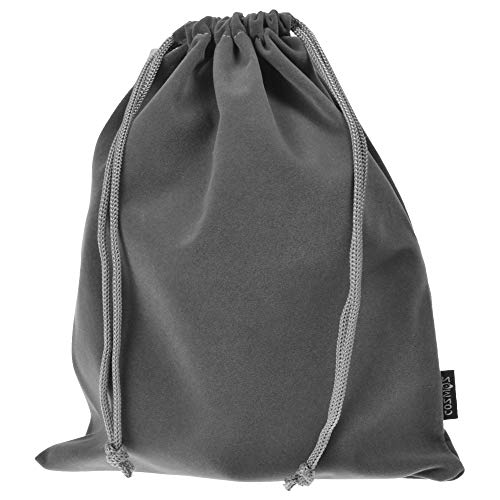 Cosmos 5 Pcs Portable Headphone Carrying Bag Travel Headset Storage Pouch Soft Drawstring Headphone Case Bag for Over-Ear Headphones Gaming Headset Neckband Earphones (Gray Color)