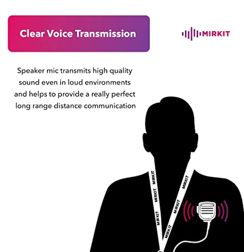 Heavy Duty Speaker Mic Compatible with Baofeng UV-5R, BF-F8HP, UV-82, UV-82HP. Push to Talk Microphone & Lanyard Ham Radio Operator. Shoulder Mic Can be Used as Police Radio - style: Speaker Mic