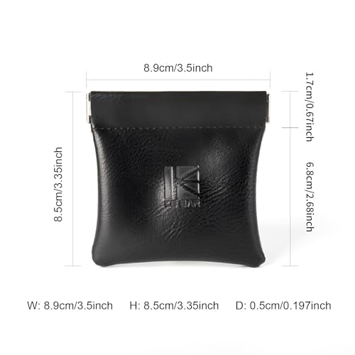 1 Pack Earphone Storage Case Bag for IEM,in Ears,Earbuds,Portable Carrying Storage Case,Travel Bag Leather Jewelry Pouch, Kbear BP01 Suitable for KZ ZS10/ZS10 Pro/ZST/ZS10 PRO X/AS10/AS16/CastorZA12