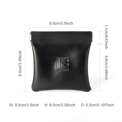 1 Pack Earphone Storage Case Bag for IEM,in Ears,Earbuds,Portable Carrying Storage Case,Travel Bag Leather Jewelry Pouch, Kbear BP01 Suitable for KZ ZS10/ZS10 Pro/ZST/ZS10 PRO X/AS10/AS16/CastorZA12