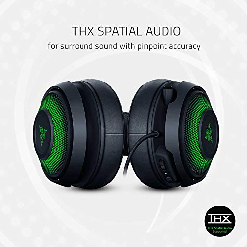 Kraken Ultimate - USB Surround Sound Headset with ANC Microphone (Active Noise-Canceling Microphone, Custom-Tuned 50 mm Drivers, THX Spatial Audio, Aluminum and Steel Construction) Black