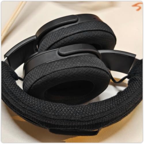 Replacement Ear Pads for Skullcandy Crusher Wireless, Crusher EVO, Crusher ANC, Hesh3, HeshEVO, HeshANC, Venue ANC Headphones, Earpads Ear Cushions Ear Cups Cover Repair Parts (WF Black) - color: WF Black