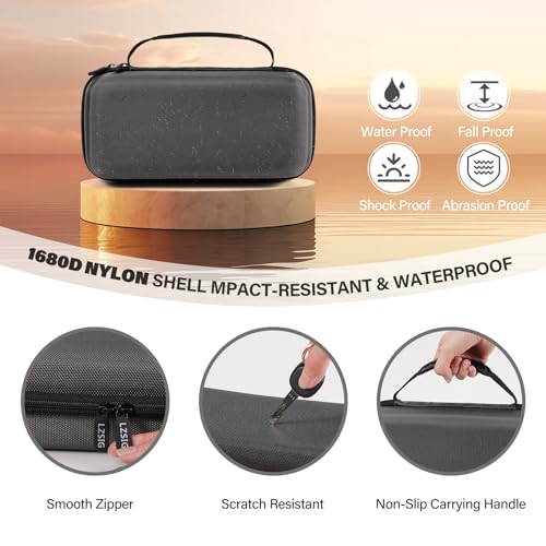 Microphone Case for JBL Wireless Two Mic System & Partybox Mics (CASE ONLY) | Customizable Foam, Handheld Dual Mic Travel Bag for Singing & Karaoke | Waterproof & Dirt Resistant - color: Grey